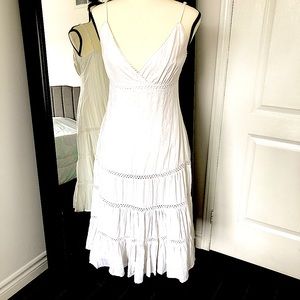 White float summer dress